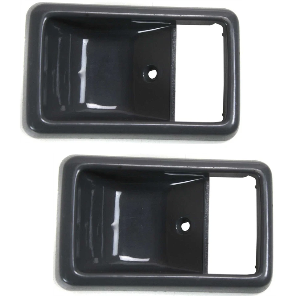 Juego de molduras de manija de puerta para camioneta Toyota 1984-1989 gris interior delantero 2 piezas Foto 1 de 4
