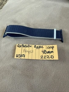 Genuine Authentic Apple Sport Loop Band 40mm Abyss Blue - Zdjęcie 1 z 5