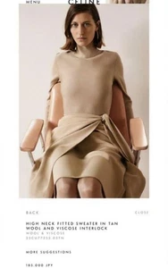 CELINE High Neck Knit F/S from Japan - Picture 1 of 6