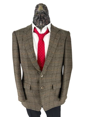 Sam’s Tailor Men Vintage Wool Check Blazer Tweed Style EU52 DE52 US52 - Image 1 of 4