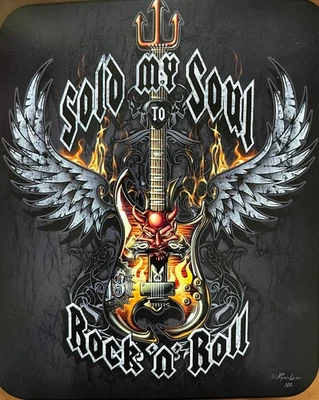 8lb Heavyweight Soft Queen Blanket, Officially Licensed, Rock N Roll Guitar  - Image 1 of 3