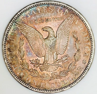 1901 O MORGAN DOLLAR! BEAUTIFUL RAINBOW REVERSE! BEAUTIFUL PIECE MS+++NR #P63976 - Image 1 of 3