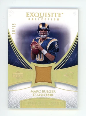 2007 Exquisite Collection Gold MARC BULGER Patch /15 Upper Deck #EPMB - Image 1 of 2