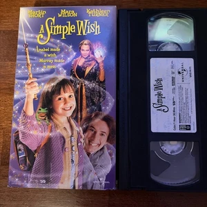 A Simple Wish VHS 1998 Mara Wilson Kathleen Turner Martin Buy 2 Get 1 Free - Picture 1 of 2