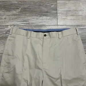 Brooks Brothers Herren Clark Fit leichte Stretch Chino Hose 34x29 hellbraun khaki - Bild 1 von 7