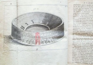 Histoire des antiquités de la ville de Nismes et de ses environs  1814. Planches - Foto 1 di 4