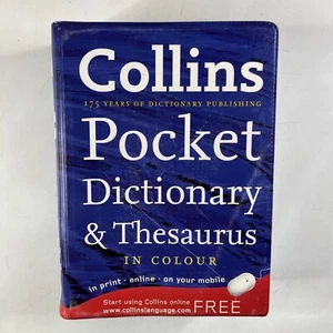 Collins Pocket Dictionary and Thesaurus In Colour English Language Definitions - Picture 1 of 13