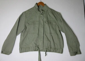 Kensie Jeans Damen Utility Jacke Denim Druckknopf Langarm Größe XL Grün - Bild 1 von 7