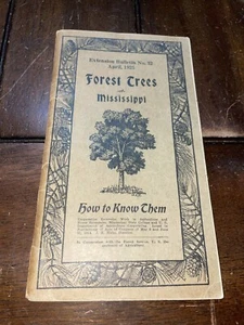 Forest Trees of Mississippi Book How To Know Them Dept of Conservation - Imagen 1 de 3