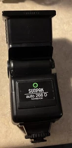 Sunpak Electronic Flash Auto 266 D Thyristor Dedicated Tested & Working! Nikon - Picture 1 of 6