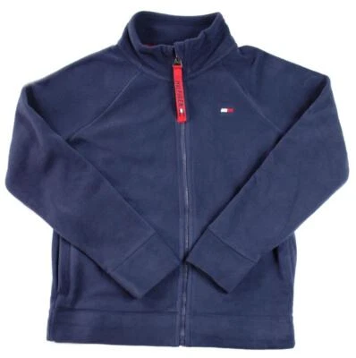 Tommy Hilfiger Mujer Chaqueta MP Petite Cremallera Completa Polar Cuello Simulado Azul $90 NUEVO Foto 1 de 4