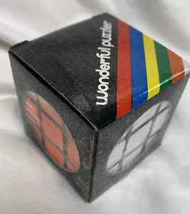 Vintage 80s NIB Wonderful Puzzler new in box toy puzzle cube 3x3 Deadstock - Picture 1 of 9