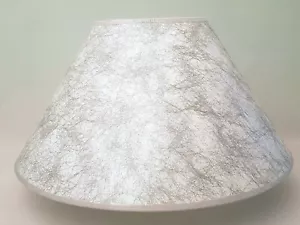 Lampenschirm "Empire" Hellgrau/Silber Tischlampen -D 35cm/E27/E14 - HejoDesign - Bild 1 von 7