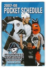 2007-08 Milwaukee Admirals AHL Hockey Schedule !!! Miller Lite