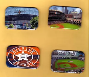 MINUTE MAID HOUSTON ASTROS 4 REFRIGERATOR MAGNET 2" X 3" WITH ROUNDED CORNER - Picture 1 of 6