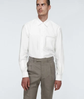 Burberry Para Hombre Óptico Blanco Abotonado con Bolsillo de Encaje Talla 37 Cuello 14.5 Foto 1 de 4