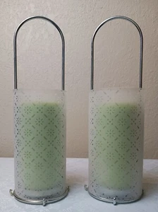 Pair Of IKEA Ehlen Johansson Glass & Metal Tea Light Candle Holder Lantern #2 - Picture 1 of 8