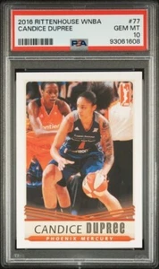 2016 Rittenhouse WNBA PSA 10 Candice Dupree Phoenix Mercury Temple Owls - Picture 1 of 2