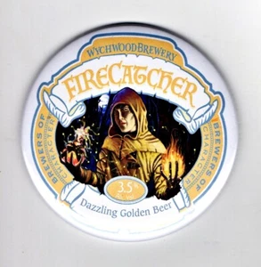Firecracker Fridge Magnet Beer Mat Bar Ale 3" 75mm Blade  Sub Wychwood Golden - Picture 1 of 4