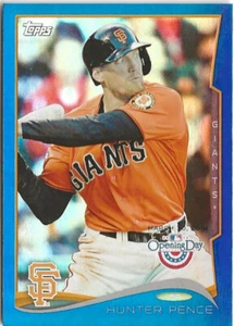 2014 Topps Opening Day Hunter Pence #31 Blue Holofoil 1794/2014 Giants - Picture 1 of 1