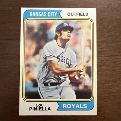 1974 TOPPS #390 LOU PINIELLA ROYALS - Image 1 of 2