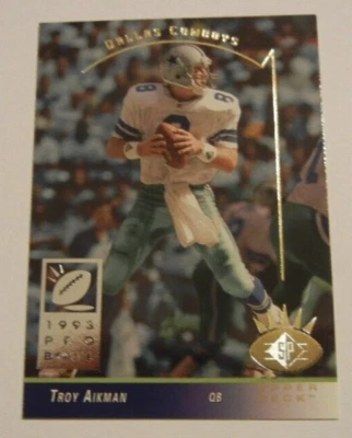 1993 UPPER DECK  SP FOOTBALL CARD TROY AIKMAN #64 DALLAS COWBOYS FREE SHIP - Image 1 of 4