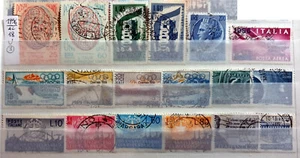 ITALY REPUBBLICA 1956 ANNATA COMPLETA P.ORDINARIA lot 3 - 18 STAMPS U - Picture 1 of 1