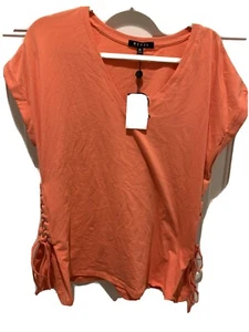 Camisa Rebel Wilson Talla Grande 0X Top Nueva Carrera de Coral Informal - Imagen 1 de 4