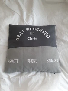CHRIS Armchair Supporters Society Pocket Cushion RESERVED for Chris 45 x 45 cm - Picture 1 of 10