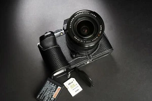 Funda protectora de cuero genuino con media cámara para FUJIFILM X-S10 XS10 - Imagen 1 de 48