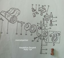 Hauptdüse Peugeot Mofa TSA Größe 185/53 Vergaser