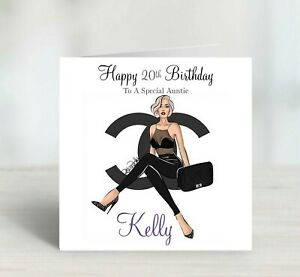 Personalised Birthday Card 16th 18th 21st 30th 40th 50th  Any Name/Age/Relation 