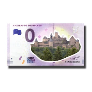 Billete de recuerdo de 0 euros Chateau De Bourscheid color Luxemburgo REAB 2019-1 - Imagen 1 de 3