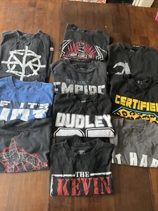 Men’s 10 T Shirt Lot WWE Authentic Roman Reigns Hardy Boys Size Medium - Picture 1 of 21
