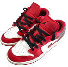 Nike Jordan 1 Shoes Low GS Gym Red Black - Size 6 YOUTH Basketball Swoosh