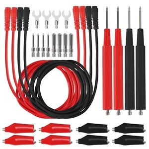 2 Sets 16 in 1 Multimeter Test Leads Kit Digital Probes & Leads Set with Repl... - Picture 1 of 6