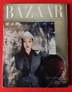 HARPER'S BAZAAR 09 / 1950 American Autumn Fashion + Accessoires + Paris Openings - Bild 1 von 18