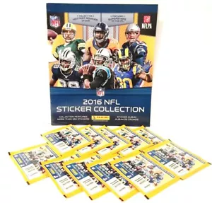 PANINI 2016 NFL STICKER COLLECTION BOOKLET W/11 SEALED STICKER PACKS TOM BRADY - Picture 1 of 6