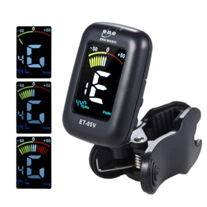 eno ET-05V Clip-on Tuner Automatic Tuning Mode LCD Display for Violin Viola - Picture 1 of 6