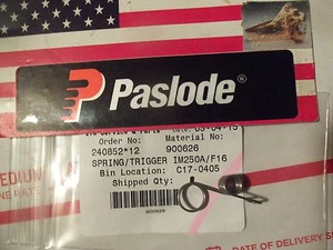 Paslode  Part # 900626 -  SPRING/TRIGGER IM250A/F16 - Picture 1 of 1