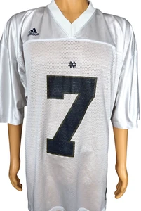Adidas University of Notre Dame Fighting Irish White Football Jersey Sz 2XL - Picture 1 of 6