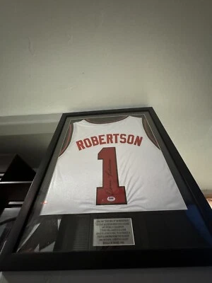 Milwaukee Bucks OSCAR ROBERTSON AUTOGRAPH Jersey With PSA/DNA - Image 1 of 4
