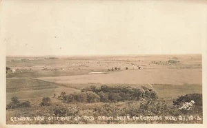 LP04 Guardia Nacional de Kansas Ejército Rojo Campamento Seis Esquinas Militar RPPC Postal - Imagen 1 de 2