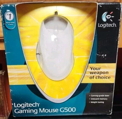 Logitech G500 Laser Gaming Mouse Box & Cardboard Insert Only (NO MOUSE INCLUDED) - Image 1 of 4