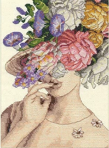 Kit de punto de cruz ~ Dimensions Gold Collection Pequeños jardín dama #70-65209 - Imagen 1 de 5