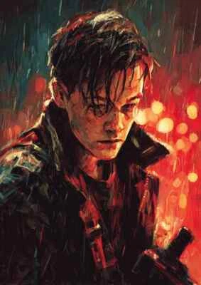 2024 THE TERMINATOR  JOHN CONNOR 1/1 ART SKETCH CARD ARTIST SIGNED ONE OF A KIND - Image 1 of 2