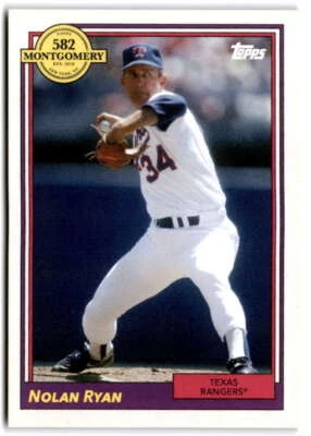 2022 Topps 582 Montgomery Club Lost Design Set 2 #20 NOLAN RYAN  Texas Rangers - Image 1 of 2