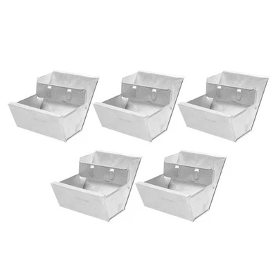  5-teilige Futterbox aus Metall für Kaninchen: Futterspender für - Bild 1 von 4