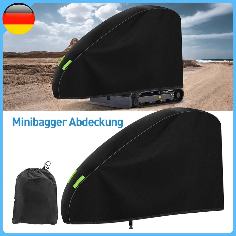 MRWIZMS Baggerabdeckung Abdeckung Minibagger Löffelbagger Kleinbagger Abdeckplane Plane