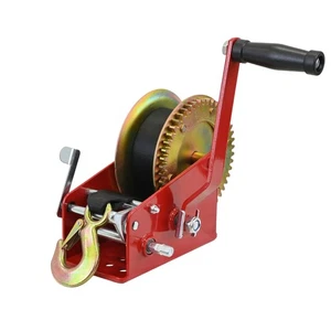 Gurtwinde Handwinde Bootswinde 1600 kg Gurtlänge 10 m Winde mit Handkurbel 23 cm - Bild 1 von 9